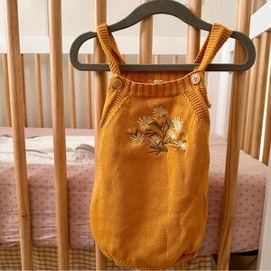 Cozy‎ Orange Knit Sweater Onesie